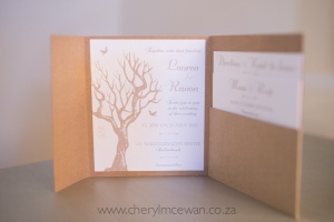 Lauren Ranon  039 300x200 - Using brown kraft card in different ways for your wedding invitations